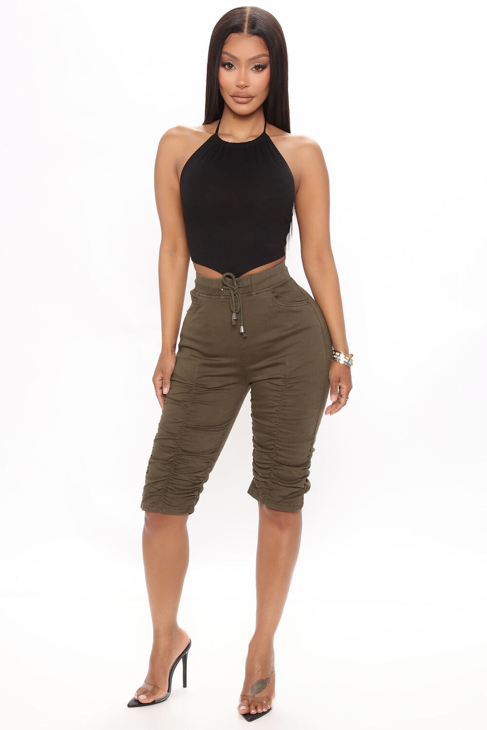 

Шорты Fashion Nova RSS30292, оливковый