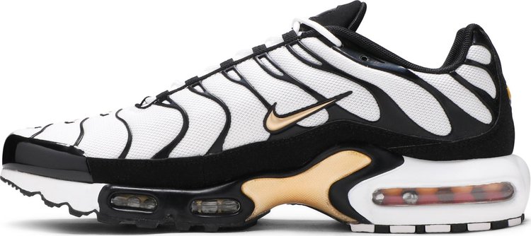 Nike air max store plus white and gold