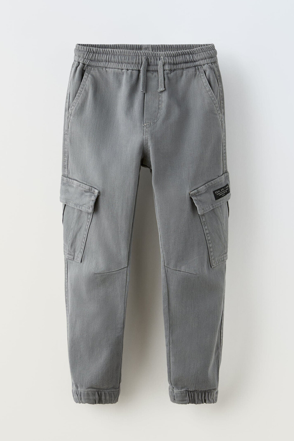 

Брюки карго ZARA Super Stretch, светло-бирюзовый/серый