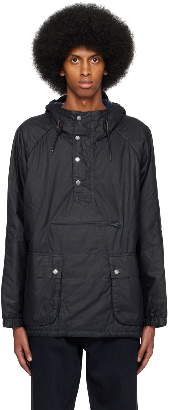 

Темно-синяя восковая куртка Nagoya Barbour, Синий
