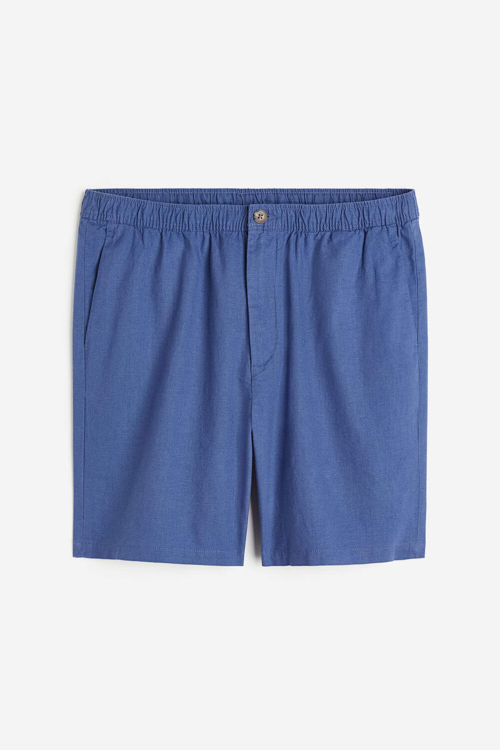 

Шорты H&M Regular Fit из смесового льна, синий