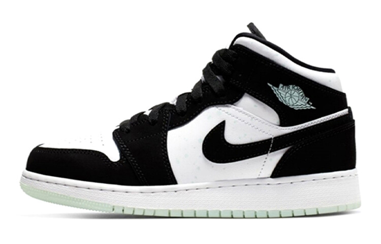 

Air Jordan 1 Mid SE (GS) Белый Черный Бирюзовый Оттенок