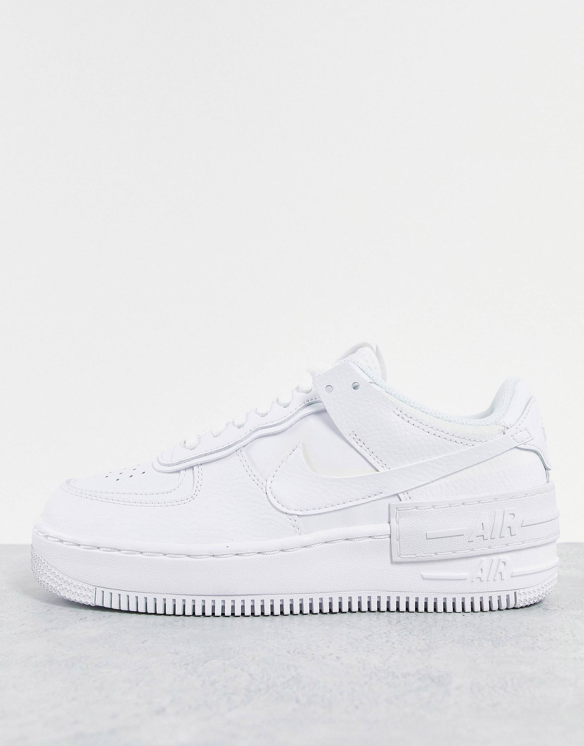 

Кроссовки Nike Air Force 1 Shadow тройного белого цвета, Белый