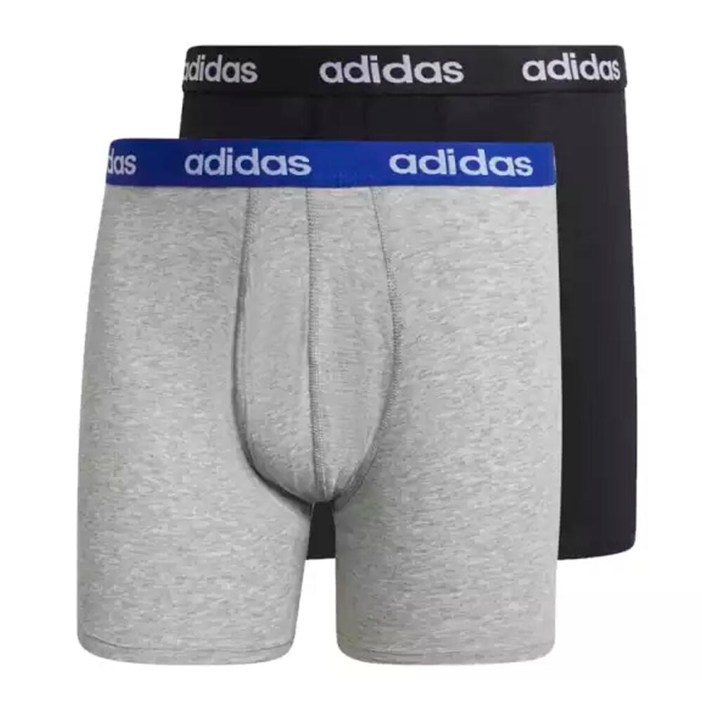 

Набор трусов Adidas Linear Brief 2 Pack, серый/черный