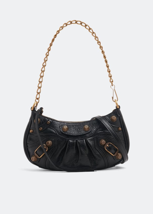 Сумка BALENCIAGA Le Cagole mini chain bag, черный сумка папка с плечевым ремнем