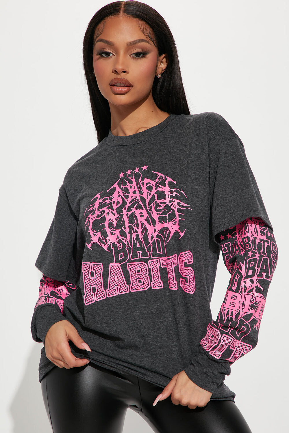 

Топ Fashion Nova T4482, угольный