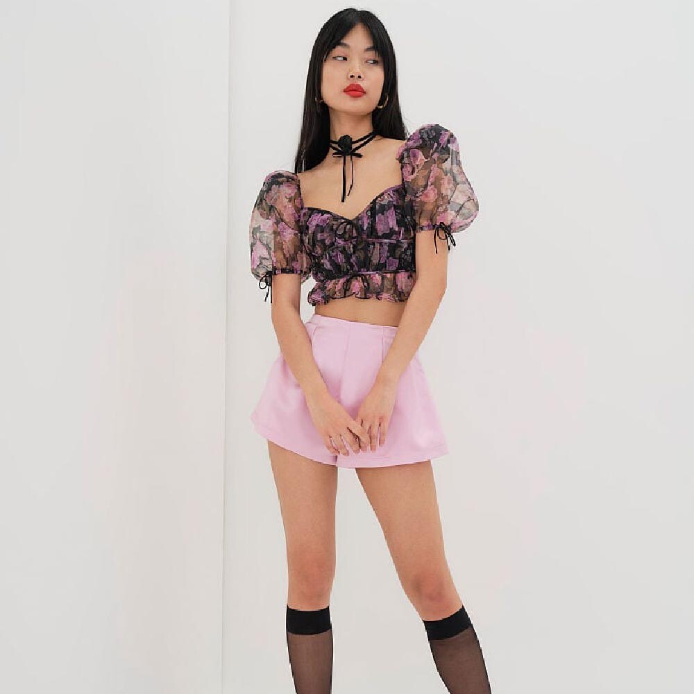 

Топ For Love & Lemons Sunshine Crop, мультиколор