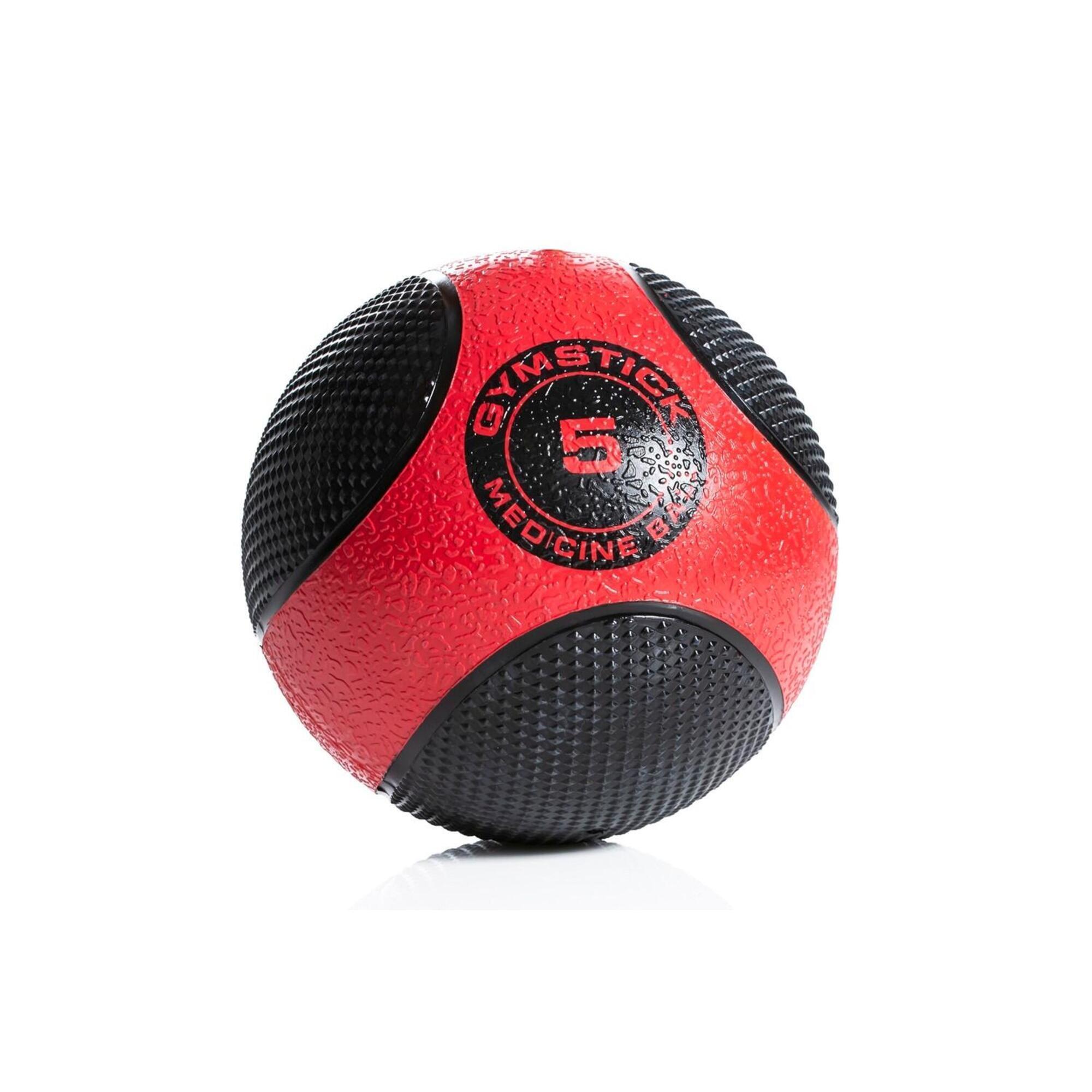 Гимнастический мяч - с обучающими видео - 5 кг GYMSTICK, красный