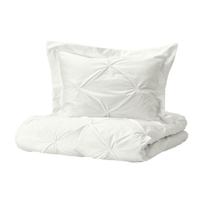 

Комплект постельного белья Ikea Trubbtag, 2 предмета, 140x200/80x80, белый