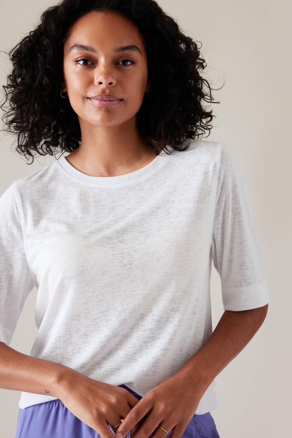 

Футболка Безмятежный ветерок Athleta, белый