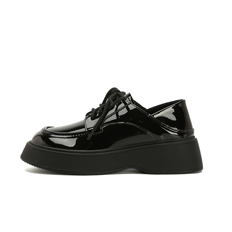 

Туфли женские повседневные Women's Casual Shoes Women's Light Rambling Home, цвет Black Patent Leather