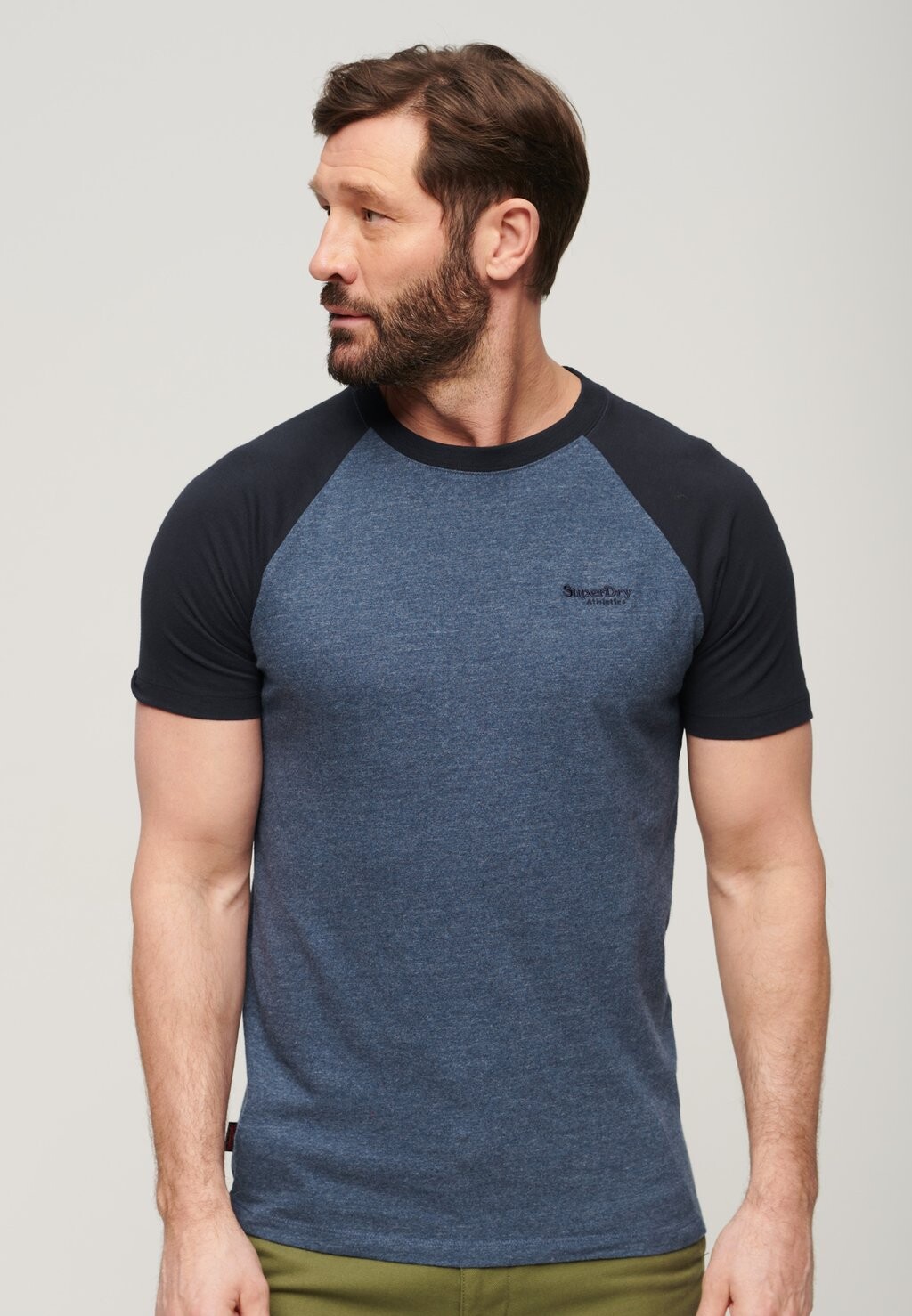 

Футболка с принтом ESSENTIAL BASEBALL Superdry, цвет navy marl eclipse navy