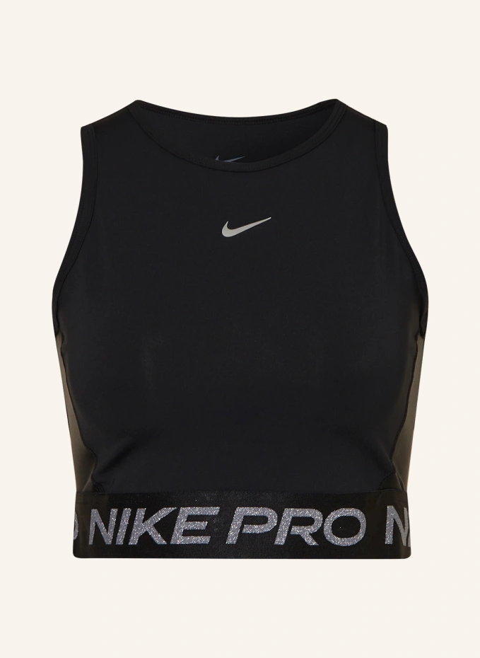 

Укороченный топ dri-fit pro Nike, черный