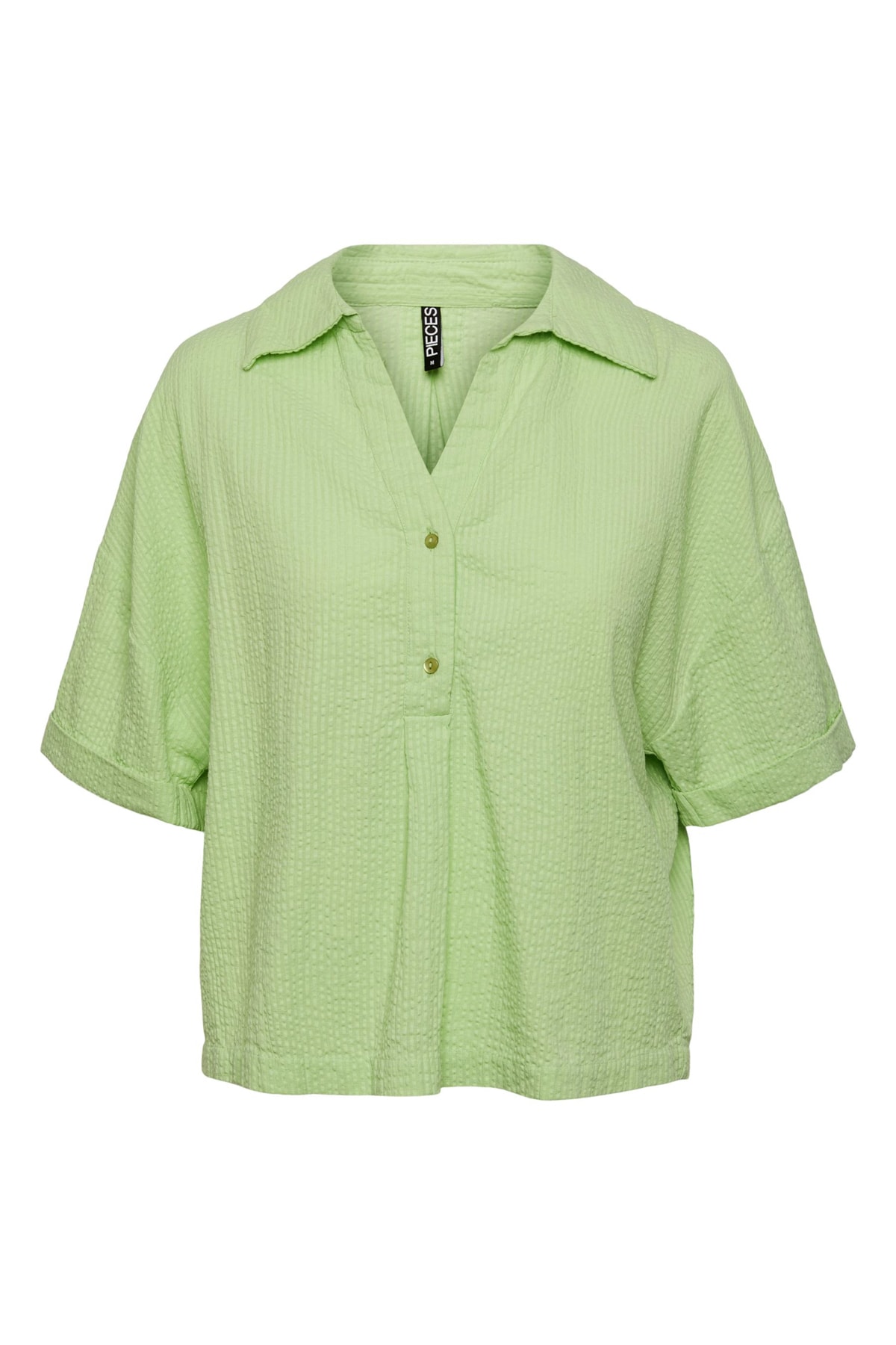 Рубашка – зеленая – стандартного кроя PIECES, зеленый