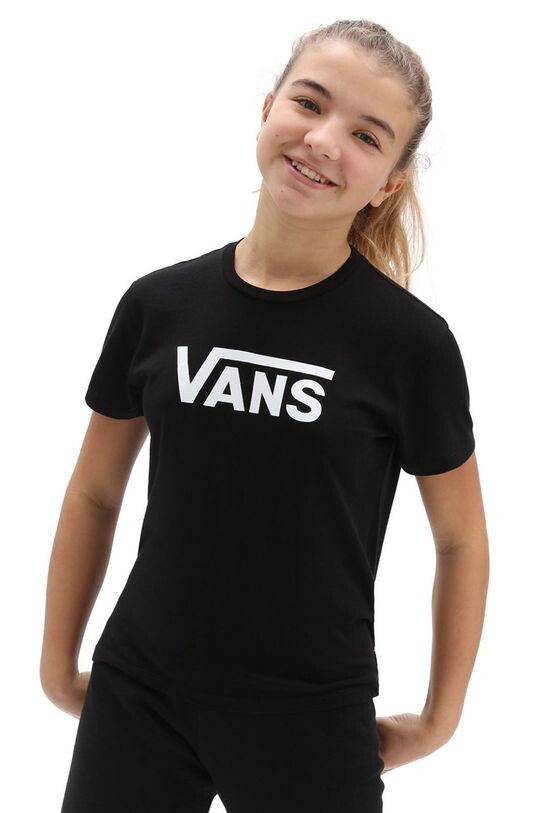 

Детская хлопковая футболка Vans, черный