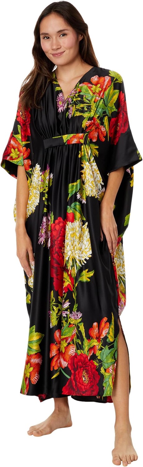 

Катерина Атласный Кафтан Natori, цвет Black Combo