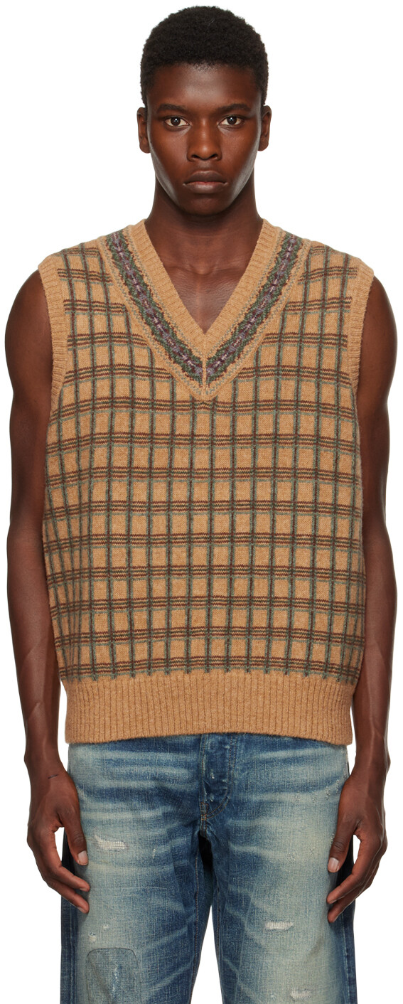 

Светло-коричневый жилет для крикета Fair Isle Polo Ralph Lauren