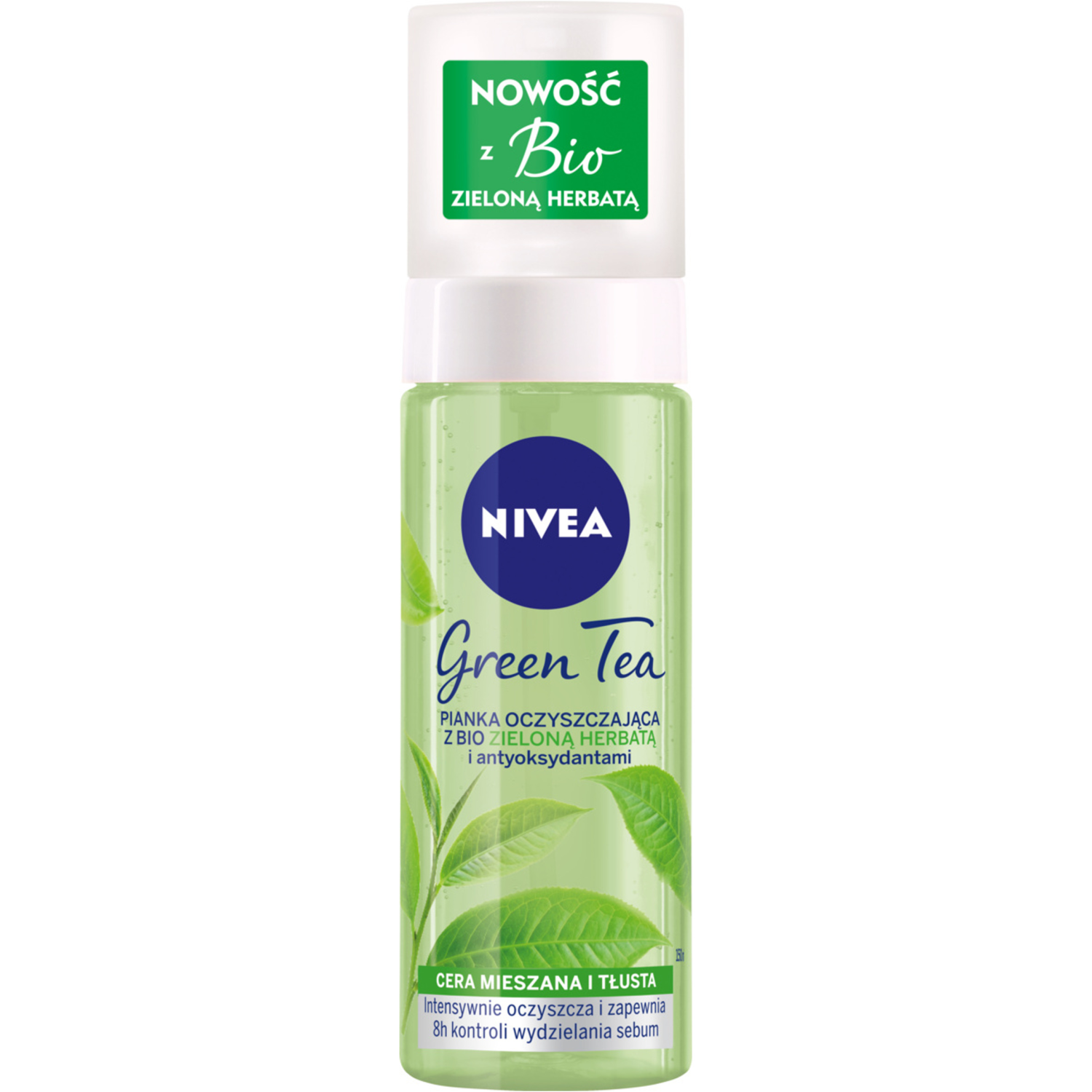 Nivea Green Tea очищающая пенка для лица, 150 мл - фото