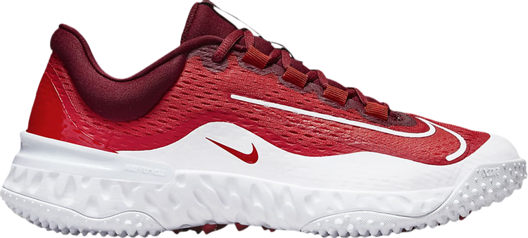 Кроссовки Nike Wmns Alpha Huarache Elite 4 TF 'University Red', красный