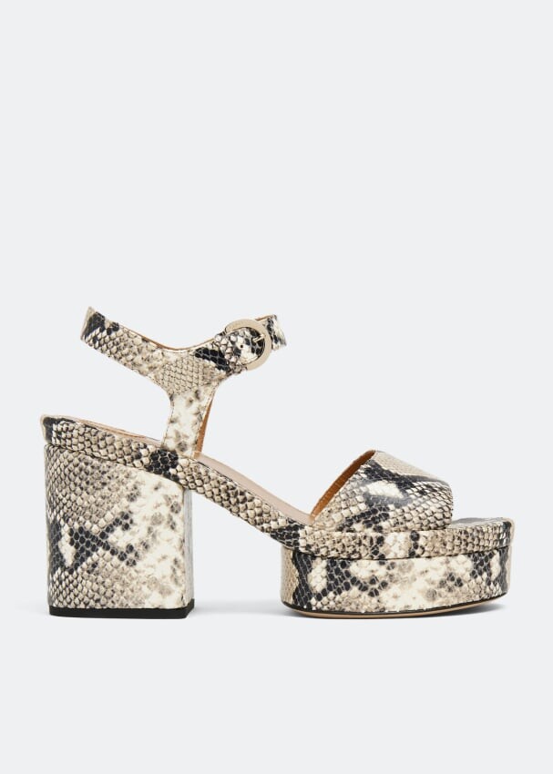 

Сандалии CHLOÉ Odina sandals, животный принт