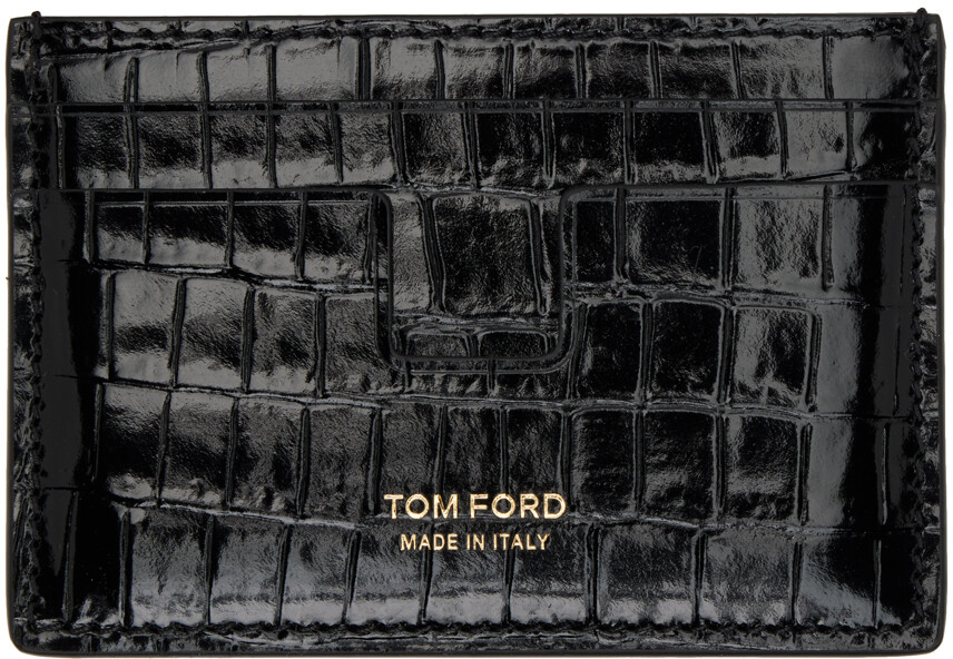 

Черный крокодиловый классический визитница TOM FORD