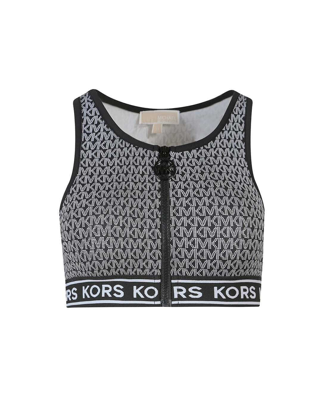 

Топ Michael Kors Monogram Print, черный
