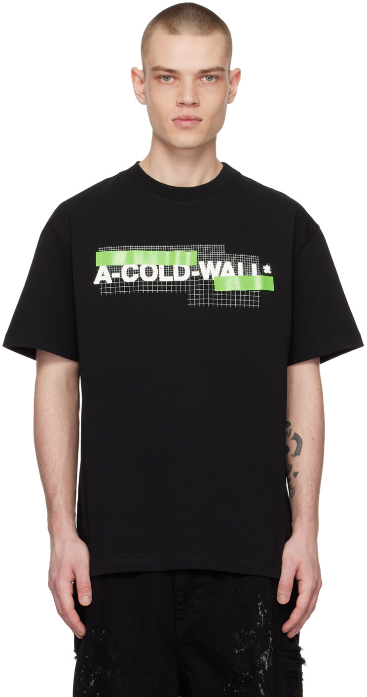 

Черная футболка с принтом A-COLD-WALL*, Черный, Черная футболка с принтом A-COLD-WALL*