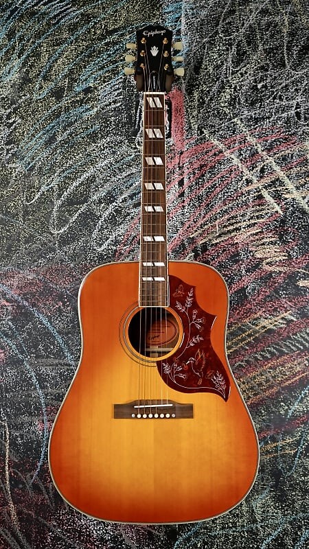 

Epiphone Masterbilt Hummingbird Aged Cherry Sunburst Gloss