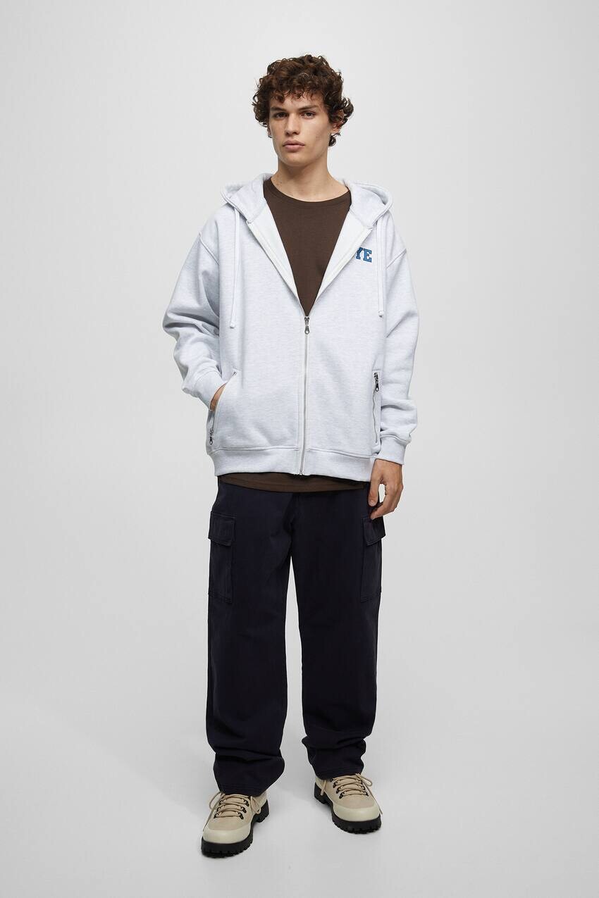 

Брюки карго XDYE Pull&Bear, темно-синий