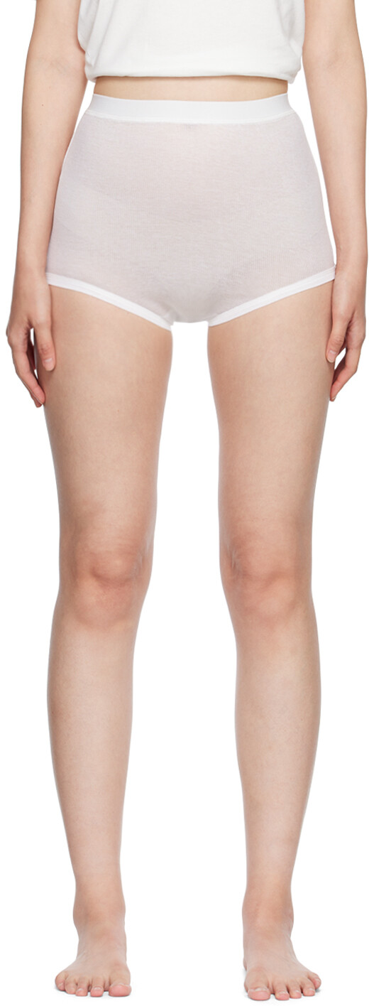 

Белые трусы с отстрочкой Maison Margiela