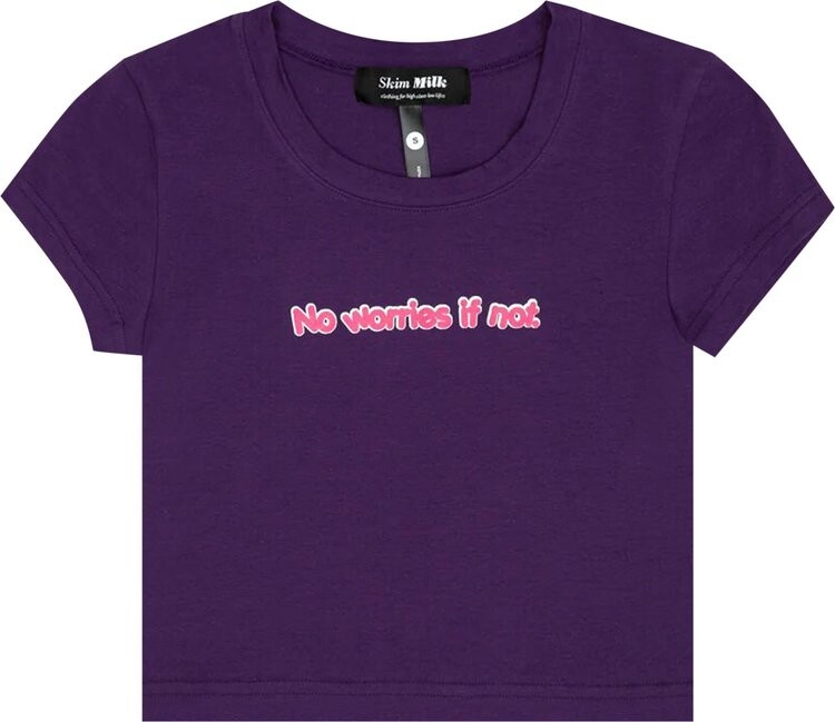 

Футболка Skim Milk No Worries If Not Baby T-Shirt Plum, фиолетовый