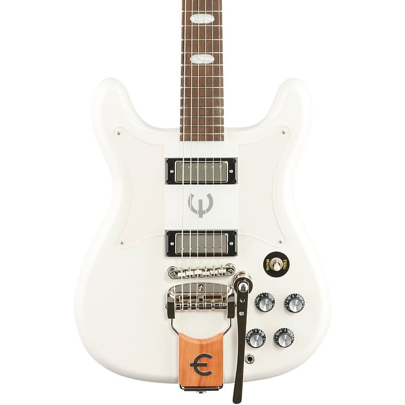 

Epiphone Crestwood Custom с тремотоном — Polaris White Crestwood Custom with Tremotone