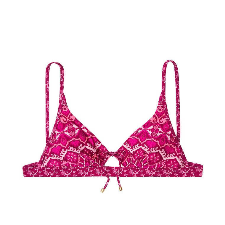 

Верх купальника Tigerlily Keyhole Triangle, розовый