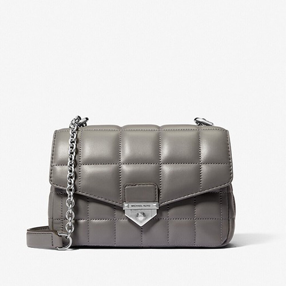 

Сумка кросс-боди Michael Michael Kors SoHo Small Quilted Leather, серый