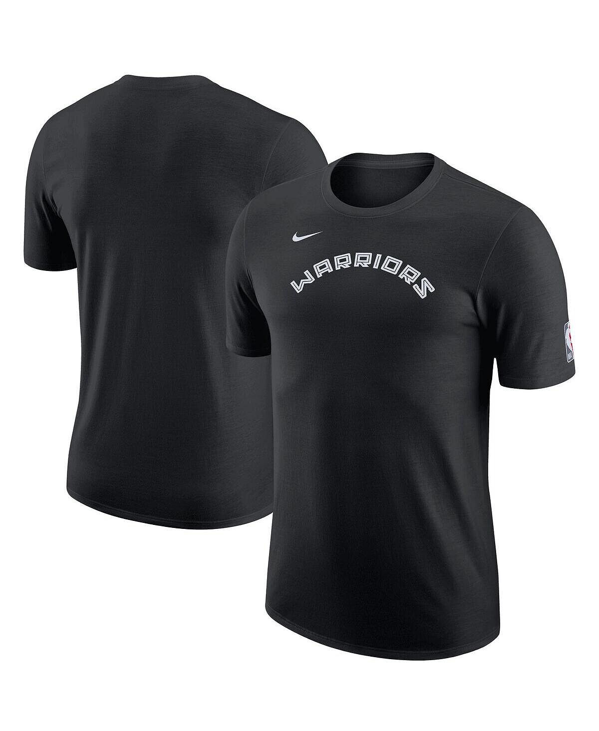 

Мужская черная футболка golden state warriors 2022/23 city edition essential warmup Nike, черный