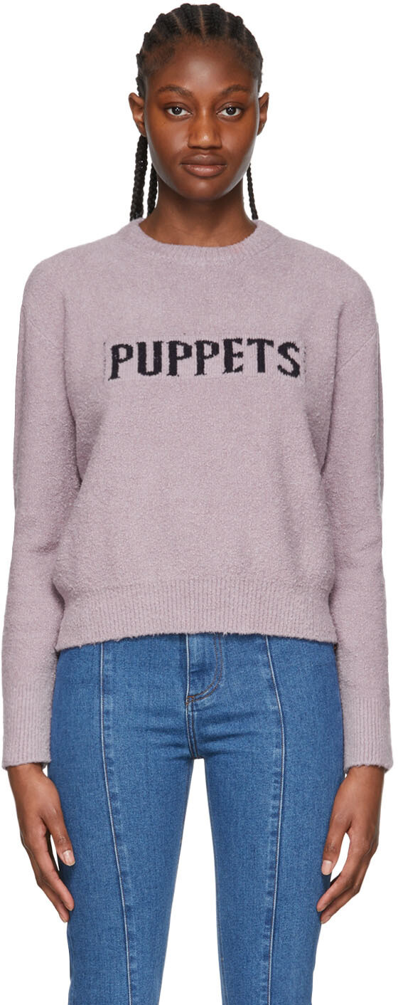 

Фиолетовый хлопковый свитер Puppets and Puppets