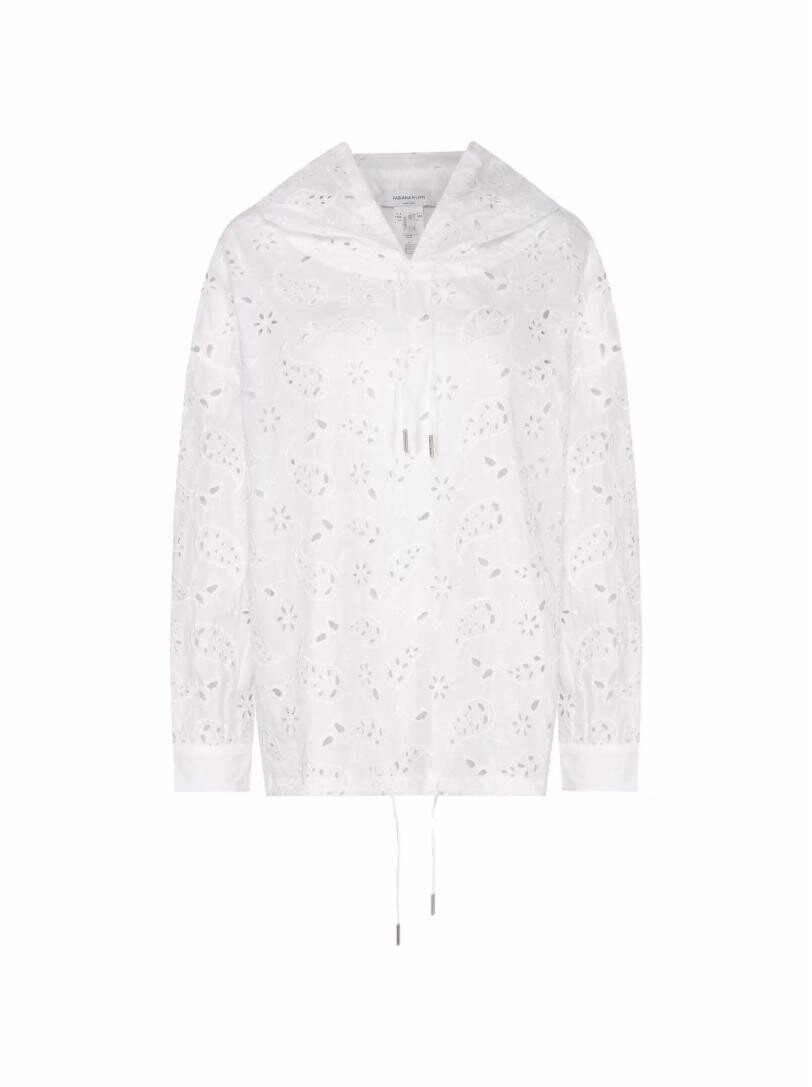 

Хлопковое худи с вышивкой Paisley Fabiana Filippi White Label
