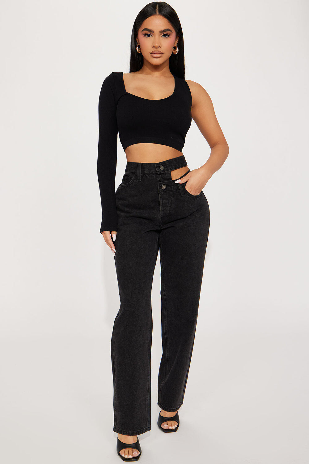

Джинсы Fashion Nova RH06233PI, черный