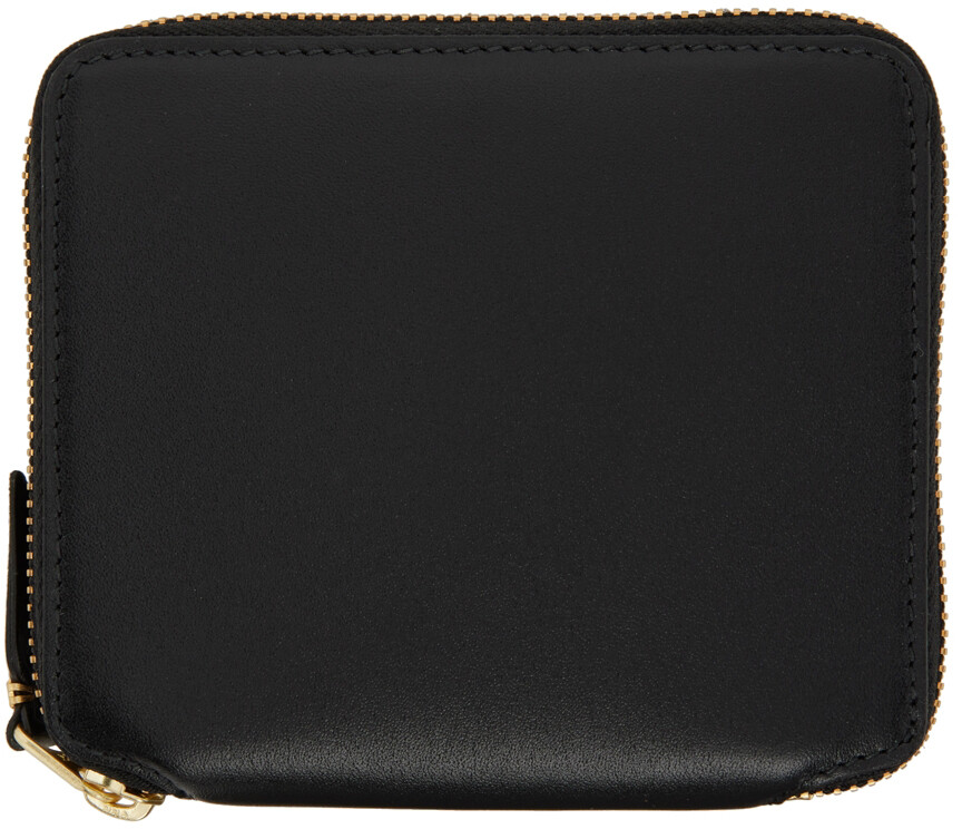 

Черный классический кожаный кошелек на молнии Comme des Garçons Wallets