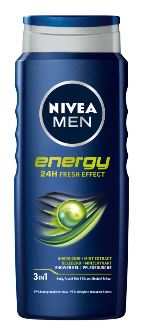 цена Nivea Men Energy гель для душа, 500 ml