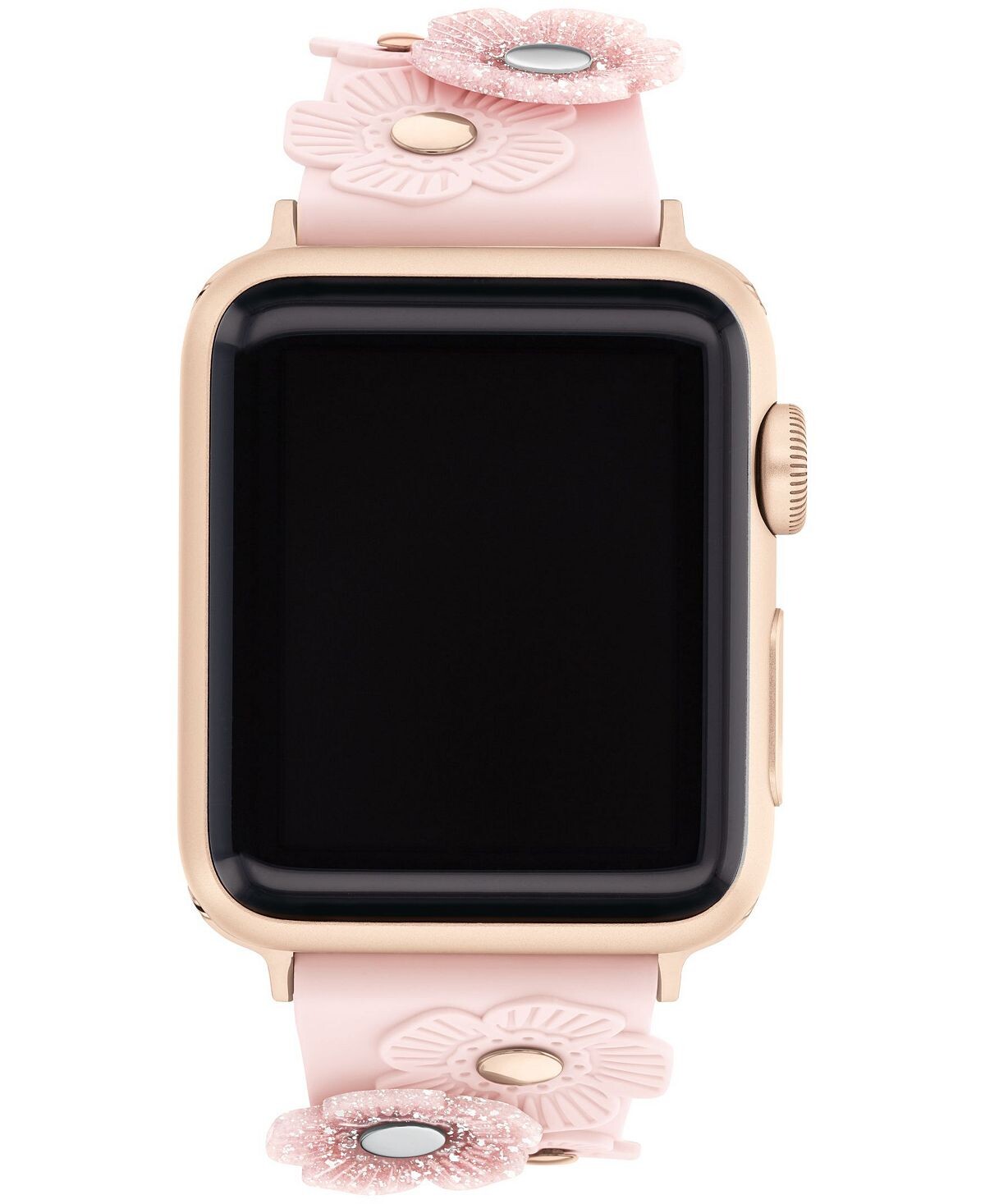 

Резиновый ремешок apple watch 38/40/41 мм для женщин с румянами чайной розы COACH