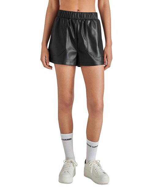 

Шорты из искусственной кожи The Record STEVE MADDEN, цвет Black