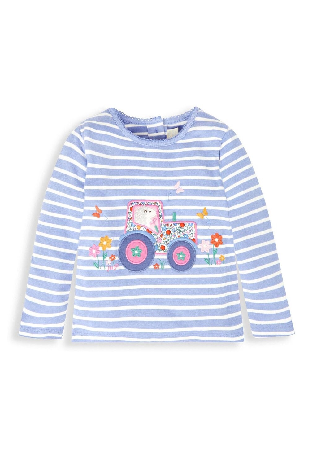 

Футболка с длинным рукавом Tractor Applique JoJo Maman Bébé, синий