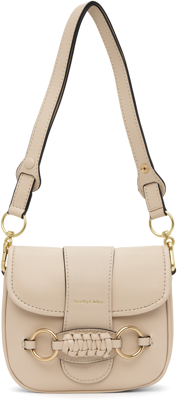

Бежевая сумка через плечо Saddie See by Chloé