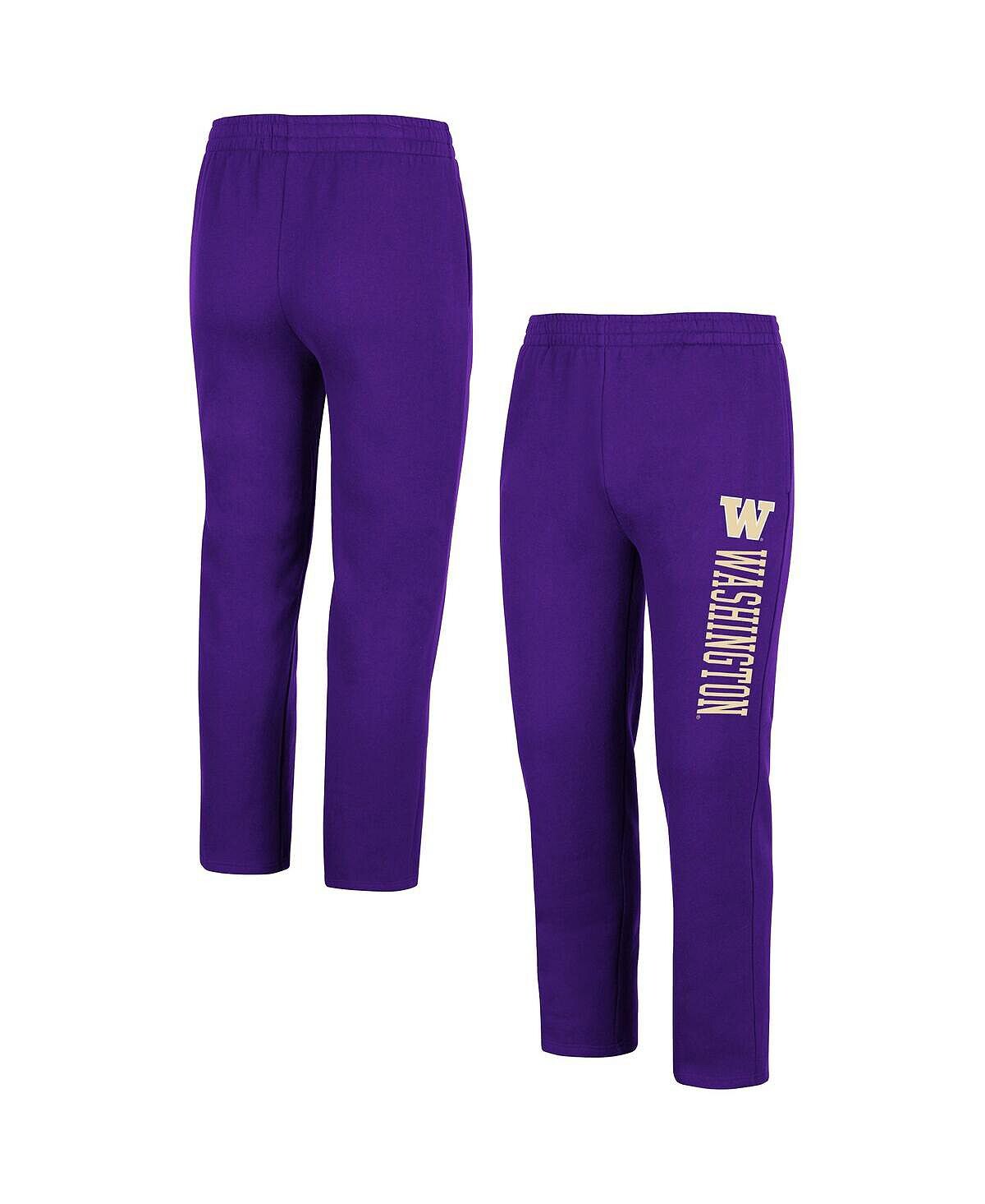 

Мужские фиолетовые флисовые брюки washington huskies Colosseum, фиолетовый