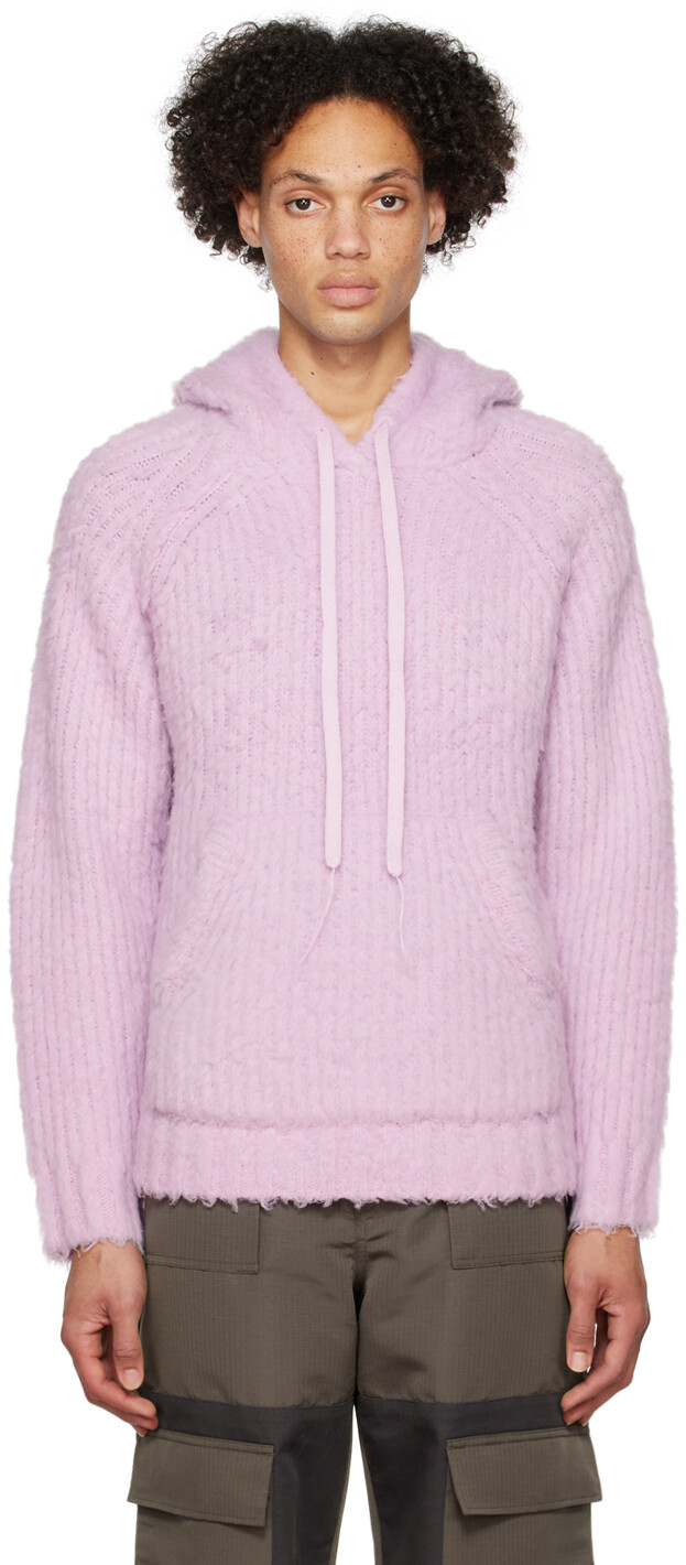 

Фиолетовый пушистый худи Acne Studios