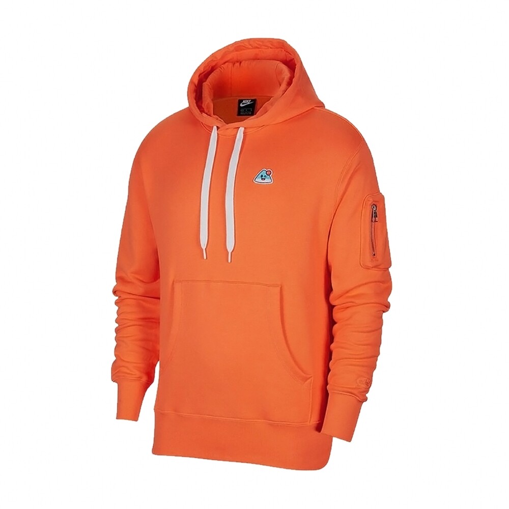 

Худи Nike NSW Hooded Brushed Inside Zipper Pocket Embroidered, оранжевый