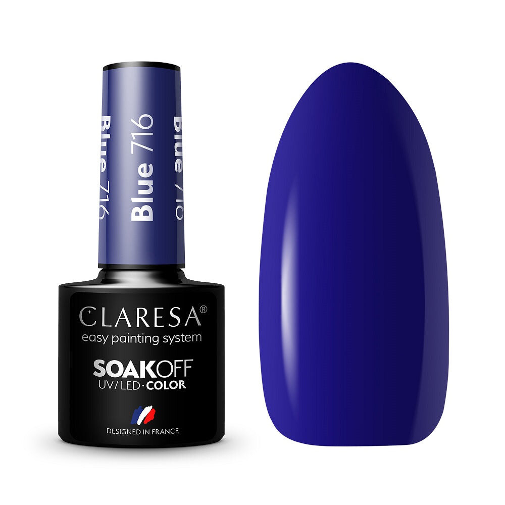 

Claresa Гибридный лак Soak Off UV/LED Blue 716 5г