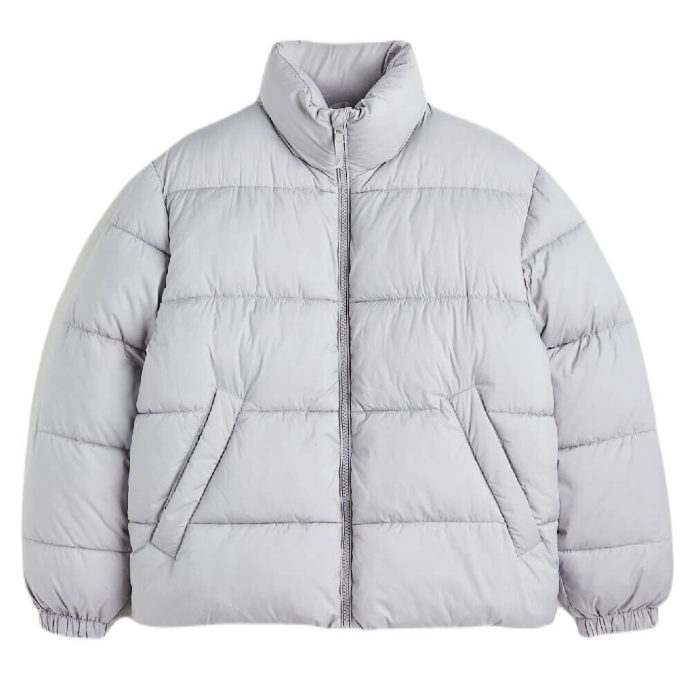 

Куртка H&M Water-repellent Puffer, светло-серый