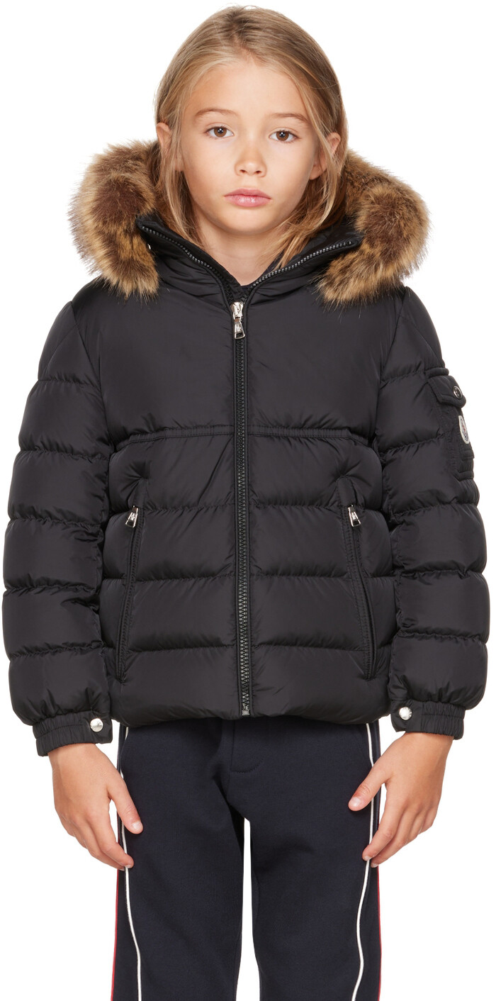 

Детская черная пуховая куртка New Byron Moncler Enfant